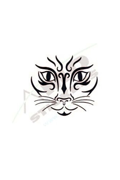 Amo-Stickers Cat seeklogo 25cm Green
