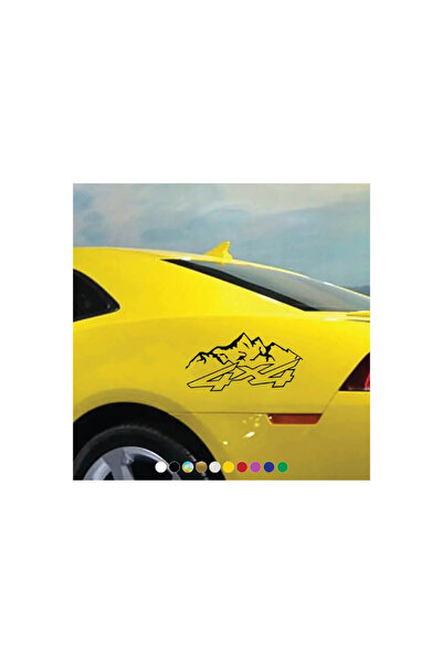 Amo-Stickers Sticker Auto 4×4 Munti 45cm Negru