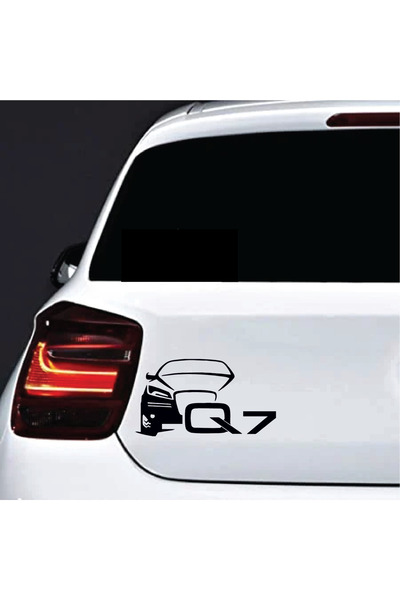 Amo-Stickers Sticker auto Audi Q7 30cm Gri inchis