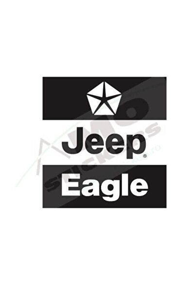 Amo-Stickers JEEP EAGLE 25cm Rosu