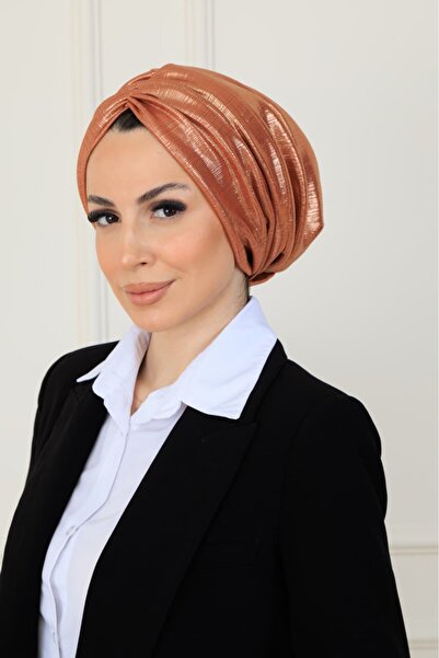 CROATE Premium Fabric Draped Copper & Silver Outer Bonnet