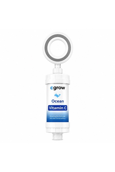 eGROW Set Premium Cap de Dus + Filtru Vitamina C eGROW®, Compatibil universal...
