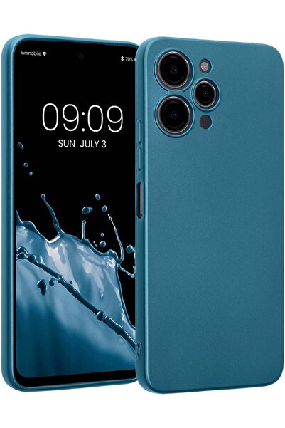 KWmobile Θήκη Σιλικόνης Xiaomi Redmi 12 με Πλαίσιο Κάμερας - Metallic Caribbe...