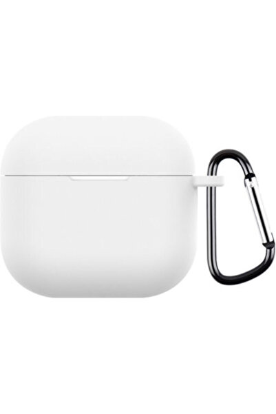 OEM Θήκη Σιλικόνης με Γάντζο Ασφαλείας για AirPods 4 Λευκό