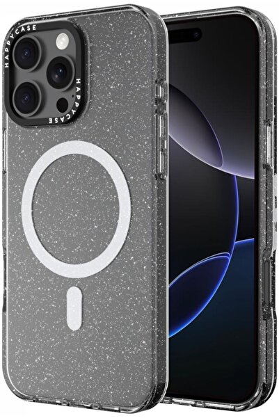 HappyCase Θήκη iPhone 16 Pro Joy Διάφανη Σκληρή με MagSafe - Sparkle Glitter