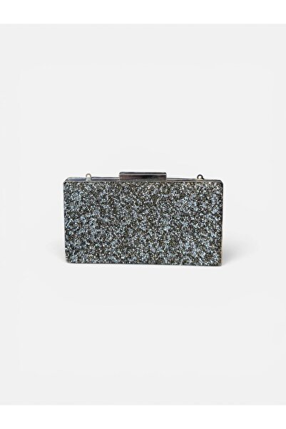 bag Women's Silver Double-Sided Box Model Evening Dress Bag