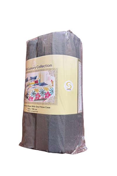 SILKSAA FITTED SHEET WITH PILLOW CASE
