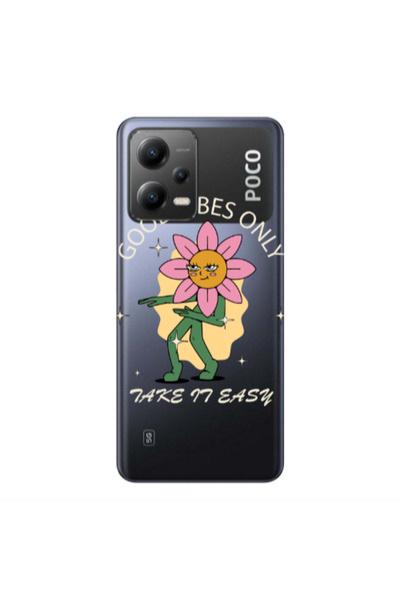 Other Xiaomi Poco X5 Good Vibes Only Transparent Silicone TPU Θήκη
