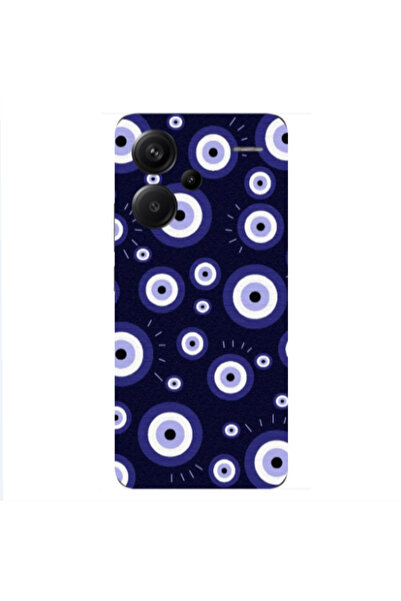 Other Xiaomi Redmi Note 13 Pro+ 5G Purple evil eye bead Transparent Silicone ...