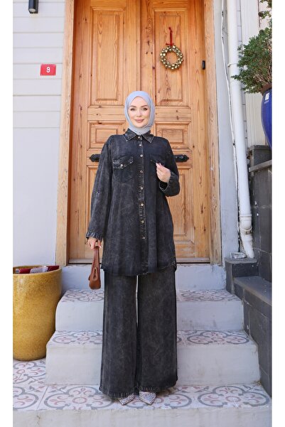 NİSUM MODA Brodeli Tensel Set
