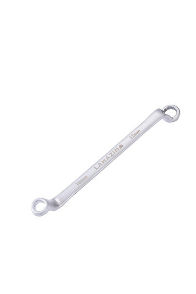 Lawazim 10x12mm Double Ring Offset Spanner Wrench for fasting