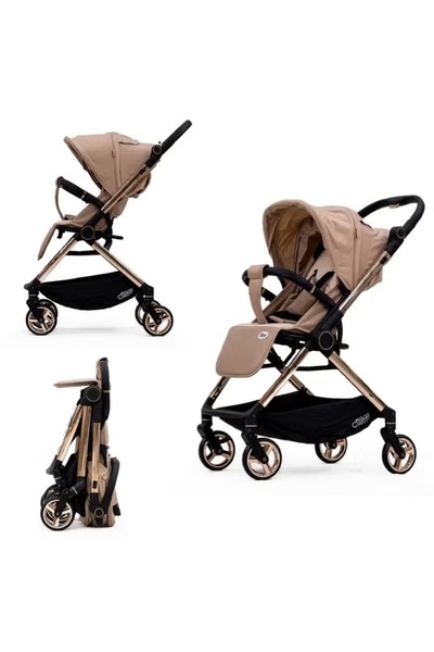 Baby Cara Two-Way Luxury High Landscape Reversible Baby Stroller with One-Han...
