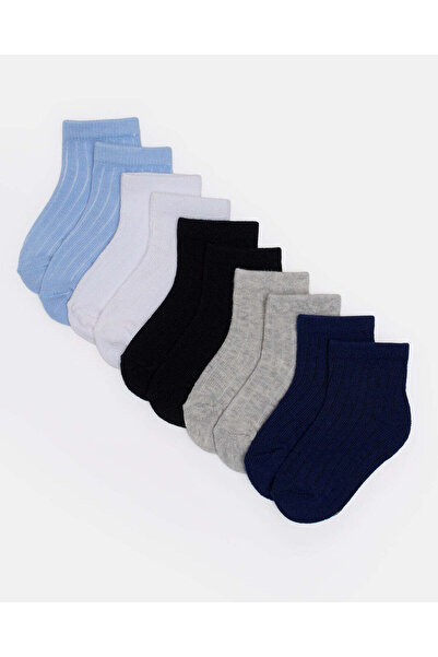 REDTAG مجموعة جوارب قصيرة متنوعة للأولاد الرضع (عبوة من 5 قطع)