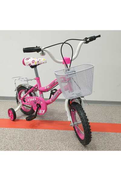 OEM Bicicleta CARAIMAN, 12W , Pentru Fetite, Roti 12 inch, varsta 3-5 ani, Roz