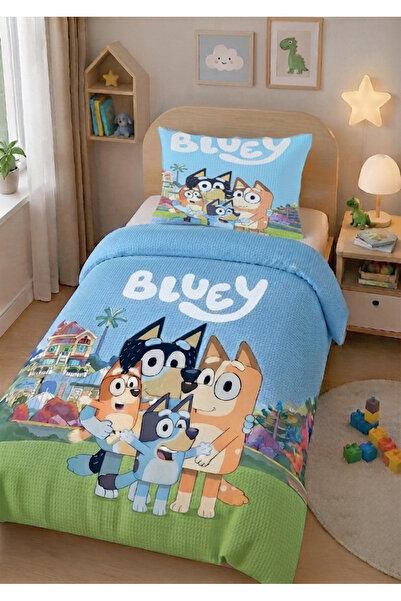 Bebaks Bluey çocuk pikesi tek kişilik