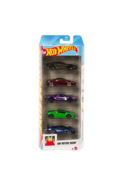 HOT WHEELS 5-Piece Car Set - Jbj89 Hw Motor Show