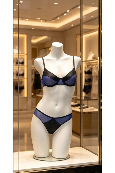 kiari Naomi Micro Tulle Detailed Capless Underwire Lingerie Set