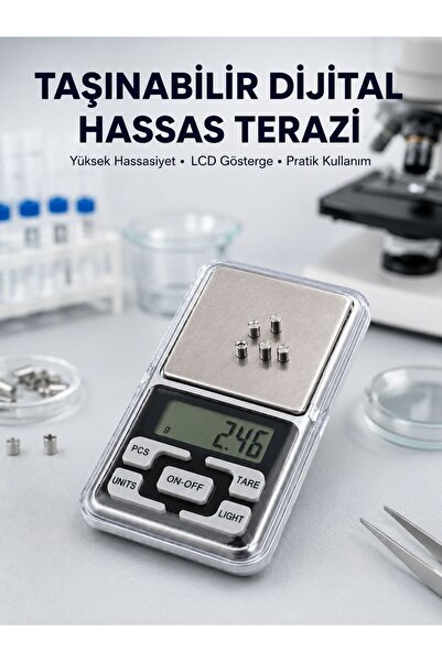 Genel Markalar GİGA Hassas Tartım İçin Dijital Cep Terazisi Sayma Modlu Yeni ...