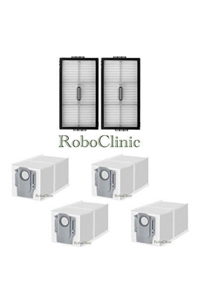 Roboclinic فلتر هيبا بديل متوافق مع مكنسة روبوروك ساروس 10R الروبوتية، كيس غب...
