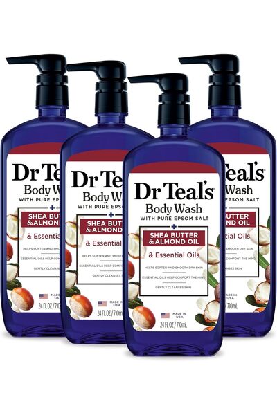 Dr Teals Dr Teal's Body Wash with Pure Epsom Salt, with Shea Butter & Almond ...