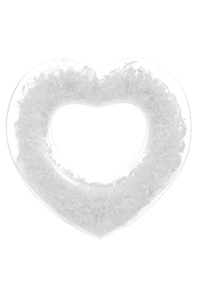 Toybox Inflatable Transparent Heart Shaped Swim Ring 90 cm