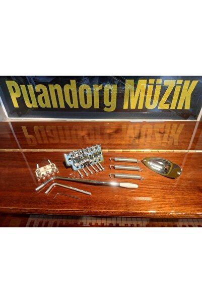 PUANDORG Stratocaster Elektro Gitar Tremolo FULL Köprü Seti Krom