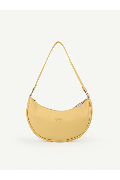 SHAKA Yellow Shk26 Single Compartment Faux Leather Hand and Shoulder Bag