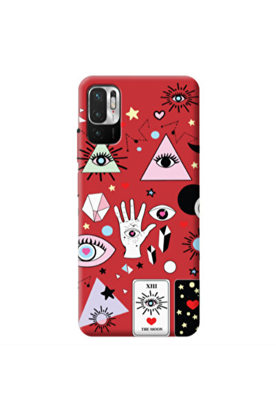 Other Xiaomi Redmi Note 10 Pro 5G Pyramid eyes Red Colored Silicone TPU Θήκη