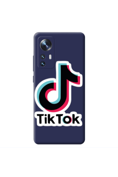 Other Xiaomi Mi 12 Tik Tok Dark blue Colored Silicone TPU Θήκη