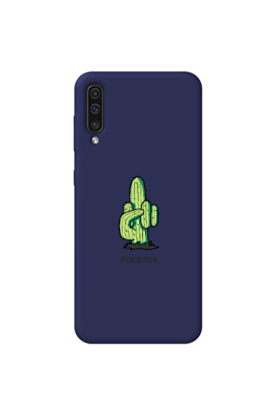 Other Samsung A70 Green Cactus Dark blue Colored Silicone TPU Θήκη