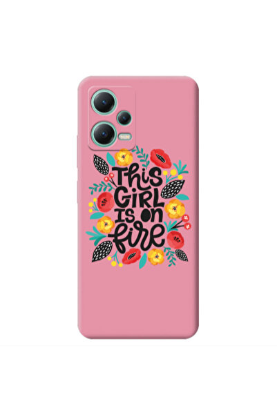 Other Xiaomi Redmi Note 12 Pro 5G This Girl Pink Colored Silicone TPU Θήκη