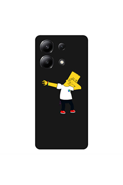 Other Xiaomi Redmi Note 13 4G Simpsons2 Black Colored Silicone TPU Θήκη