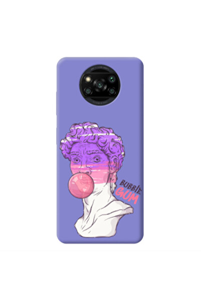 Other Xiaomi Poco X3 /X3 Pro Pin Bubble Purple Colored Silicone TPU Θήκη