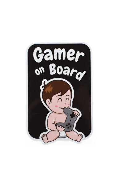 qitet mas Μονό Αυτοκόλλητο Αδιάβροχο – Gamer on Board