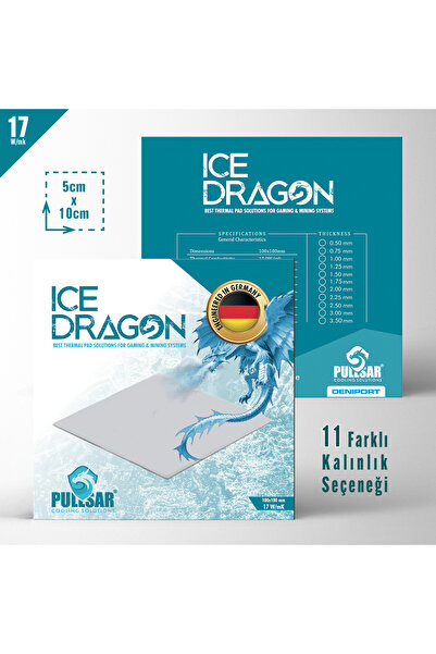 pullsar cooling solutions Ice Dragon 17w/mk 50 x100 2.0mm | Thermal Pad - Ter...