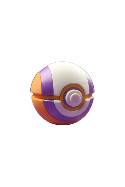 Eva Prints Figurina decorativa Unite Ball PokéBall, model 3D, inspiratie Pokémon Unite Ball, obiect decor, cadou pentru colectionari, printata 3D in Romania