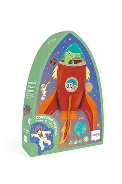 Scratch Puzzle Kosmos, Scratch, 60 piese, 4+, Multicolor