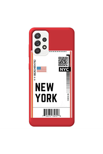 Other Samsung A52 New York NYC Red Colored Silicone TPU Θήκη