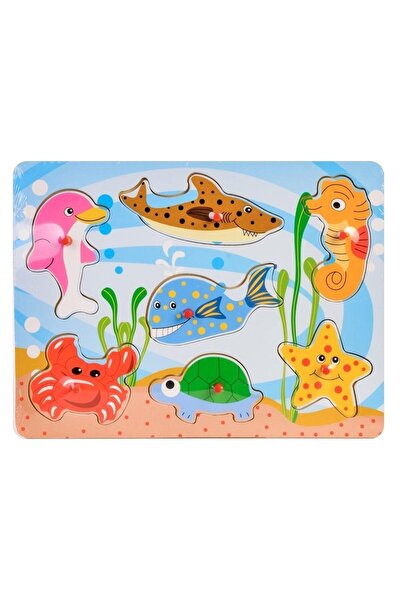 Daffi Puzzle 7 piese, Daffi, Lemn, Cu model, 18 luni+, Multicolor