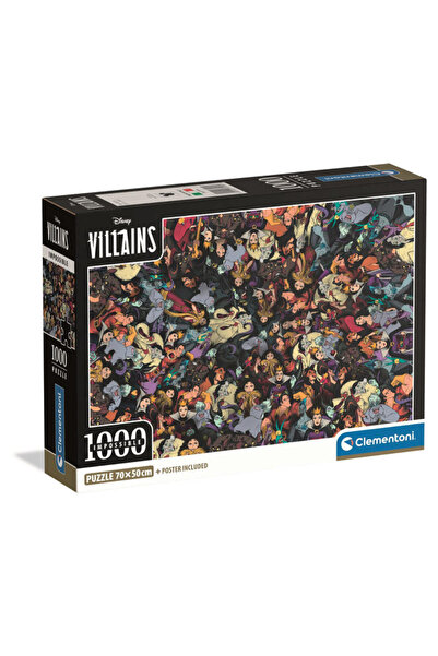 CLEMENTONI Puzzle 1000 piese - Disney - Villains (37518)