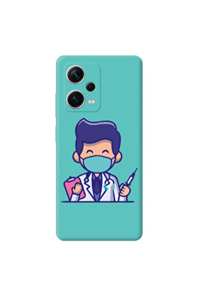 Other Xiaomi Poco X5 Specialist Doctor Turquoise Colored Silicone TPU Θήκη