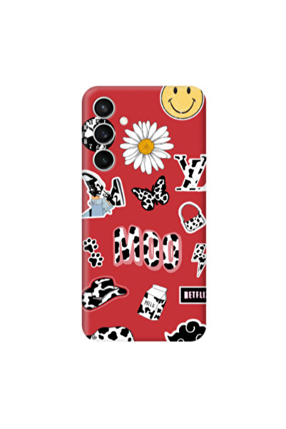 Other Samsung S24 Plus Find Yourself 6 Red Colored Silicone TPU Θήκη