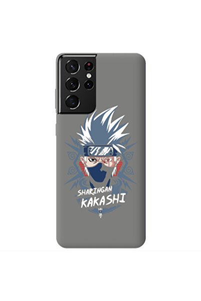 Other Samsung S21 Ultra Anime Mangoo Grey Colored Silicone TPU Θήκη