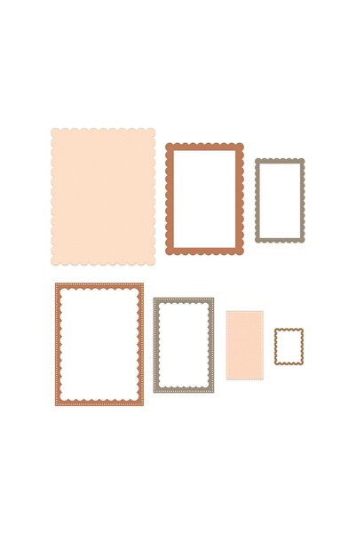 OEM Set de tăvi de aluminiu cu volane Dalprint dpCraft, 7 piese, 130x207 mm