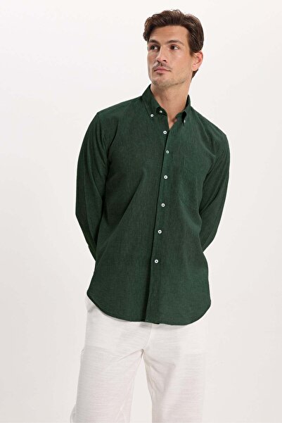 Tudors Men's Regular Fit Classic Cut Oversized Cotton Pack Linen Texture Butt...