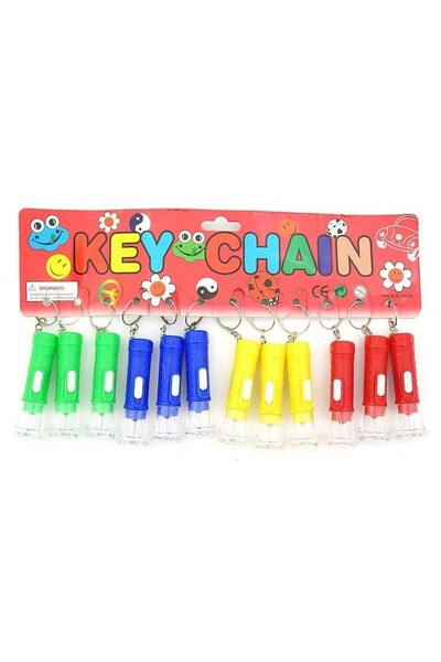 OEM Breloc lanterna ADAR, 6,5 cm, din plastic, cu inel de prindere, Multicolo...