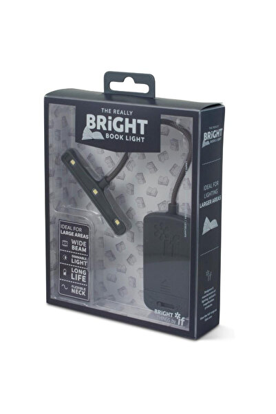 OEM IF Lampă de citit cu clemă gri, flexibilă, 3x AAA, reglare putere
