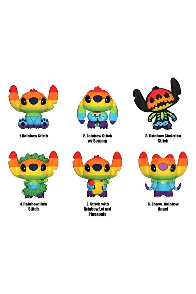 OEM Magneti 3D Lilo & Stitch Seria 4 - Set 12 personaje iconice