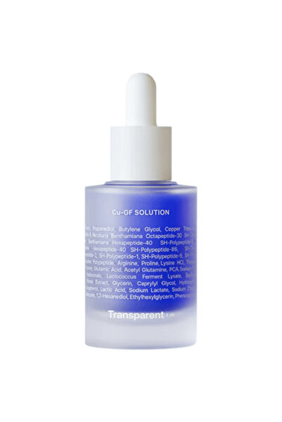 TRANSPARENT LAB Soluția Cu-GF - ser anti-îmbătrânire 30ml