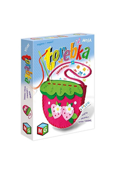 OEM Set creativ pentru geanta din pasla Capsuna - Multijoc, 5+ ani